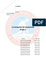 1 LA CONQUISTA DE GUATEMALA Grupo 1 Sección A