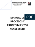 Manual de Procesos y Procedimientos Academicos PDF