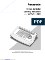 WV-CU161C: Operating Instructions