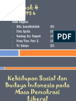 Kelompok 4 - Kehidupan Sosial Dan Budaya Indonesia Pada Masa Demokrasi Liberal