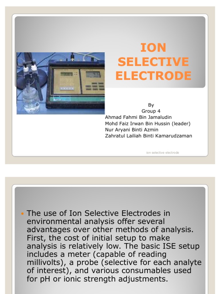 L.I. ISE Presentation Group 4 PDF Physical Chemistry Chemistry