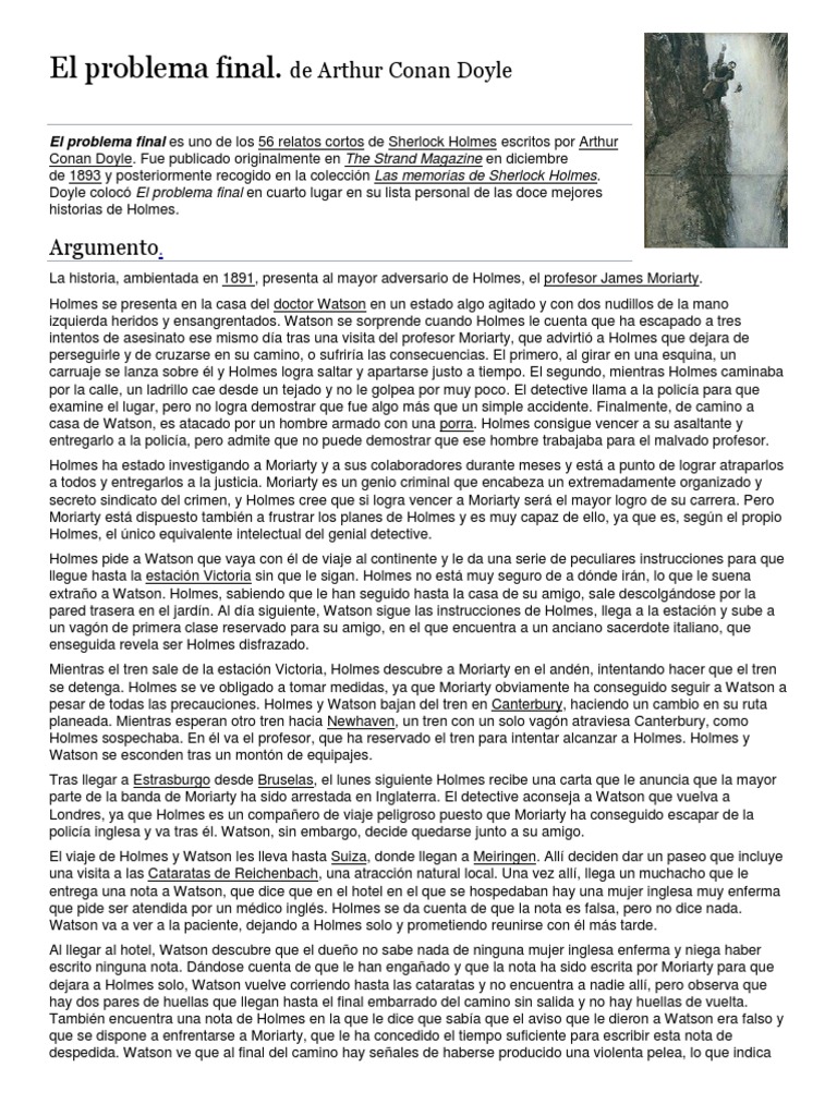 El Problema Final. Argumento General, PDF, El problema final