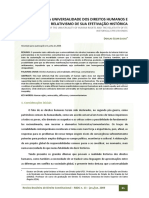 A universalidade dos direitos humanos e o relativismo histórico