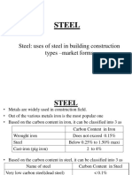 Steel: Steel: Uses of Steel in Building Construction Types - Market Forms