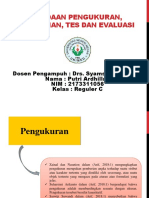 Perbedaan Pengukuran, Penilaian, Tes Dan Evaluasi