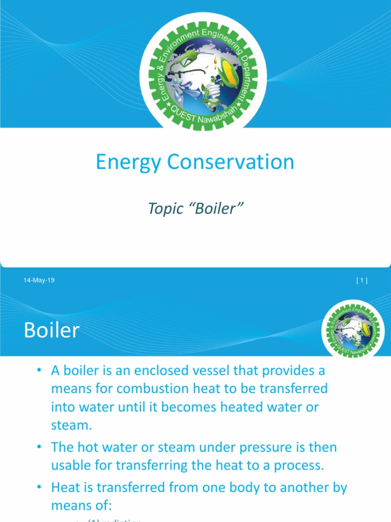 Energy Conservation in Boilers | PDF | Boiler | Combustion