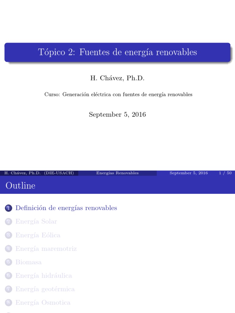 Fuentes de Energía Renovables Explicadas | PDF | Energía renovable | Herida
