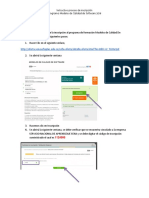 Instructivo para Inscripcion en Modelos de Calidad de Software 2018 PDF