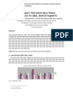 Your Paper's Title Starts Here: Please Center, Use TNR 20pt., Bold (In English!!)