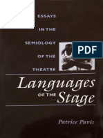 Pavis, Patrice. Essays in The Semiology of The Theatre. Languages of The Stage.
