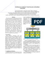 Arquitetura para Distribuição de Ambiente Virtual baseado em Realidade Aumentada