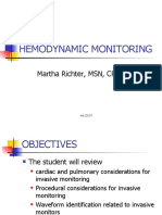 Hemodynamic Monitoring: Martha Richter, MSN, CRNA