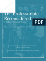 The Professoriate Reconsidered: A Study of New Faculty Models