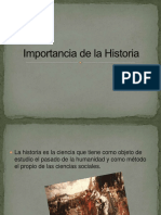 Importancia de La Historia