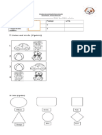 English Level Test 3rd Grade 2019