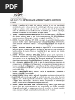 questões improbidade