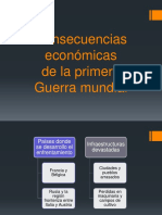 Consecuencias Económicas de La Primera Guerra Mundial