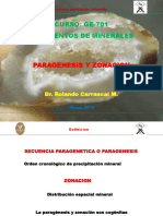 Paragénesis y zonación en yacimientos de minerales