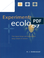 Underwood Experiments in Ecology PDF