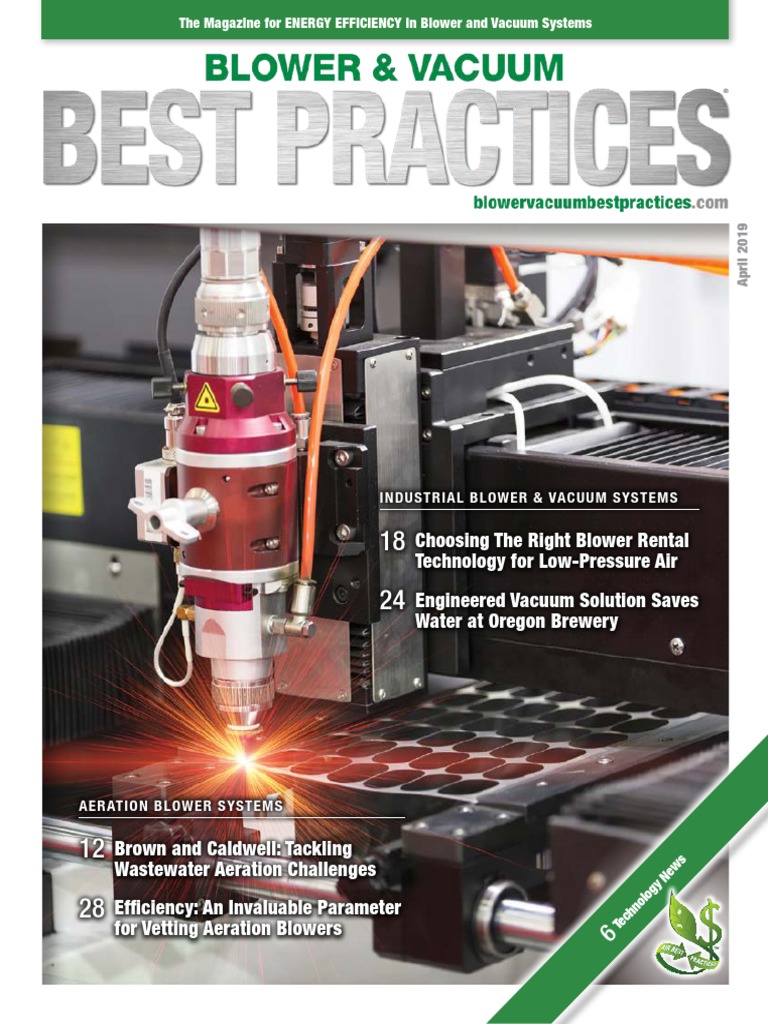 Blower and Vacuum Best Practices April 2019 PDF Vacuum Pump