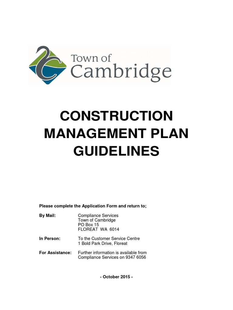 Construction Management Plan Guidelines PDF PDF Recycling Waste