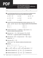 Ficha de Trabalho 08 - 12 Ano - Formulas Trigonometricas Da Soma