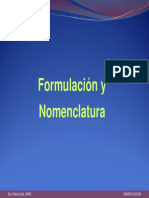 Formulación y Nomenclatura