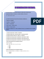 Sistema decimal: unidades, decenas, centenas y más