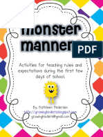 Monster Fun Teaching Manners and Expectations
