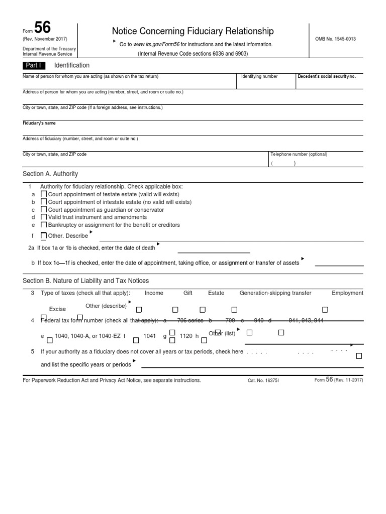 Notice Concerning Fiduciary Relationship Identification PDF