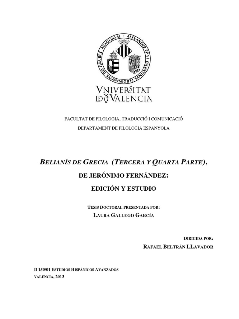 Belianis De Grecia Tercera Y Cuarta Parte Pdf Romance Caballeresco