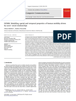 Modelling Spatial and Temporal Properties of Human Mobility Driven