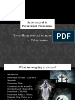Presentation - Supernatural & Paranormal Experiences