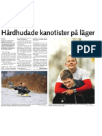 Hårdhudade Kanotister På Läger