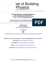 Physics Journal of Building: Chloride Binding in Building Materials