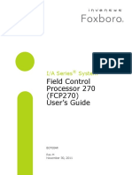 Field Control Processor 270 (FCP270) User's Guide: I/A Series System