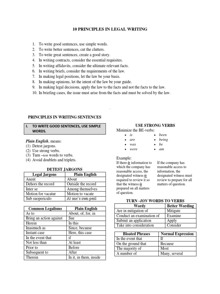 Principles of Effective Legal Writing | PDF | Lease | Affidavit