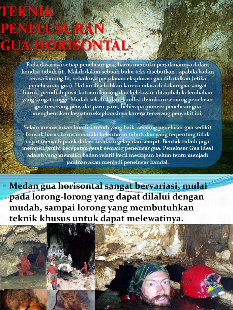 Teknik Penelusuran Gua Horizontal | PDF | Ilmu Sosial | Sains & Matematika