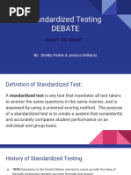 Ethics Standardized Test Debate