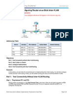 (Instructor Version) : Packet Tracer - Configuring Router-on-a-Stick Inter-VLAN Routing