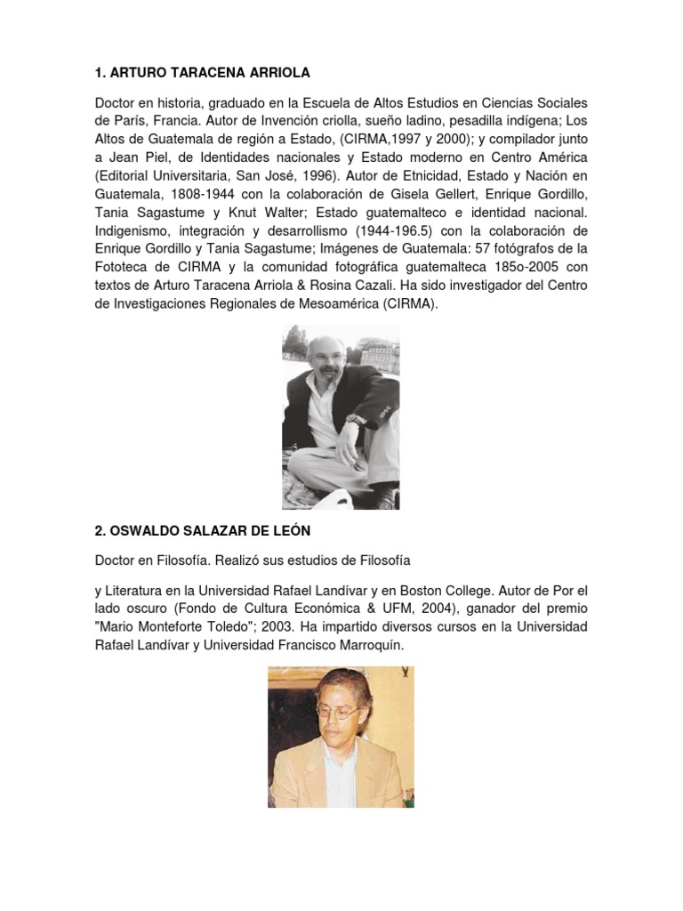 13 Autores Guatemaltecos PDF Guatemala Poesía