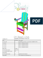 DIY Beach Chair: Supply List