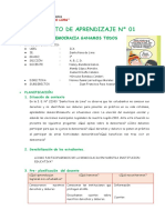 Proyecto 1 Primer Grado 2018 Noviembre