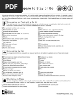 Prepare To Stay or Go: Evacuating On Foot With A Go Kit