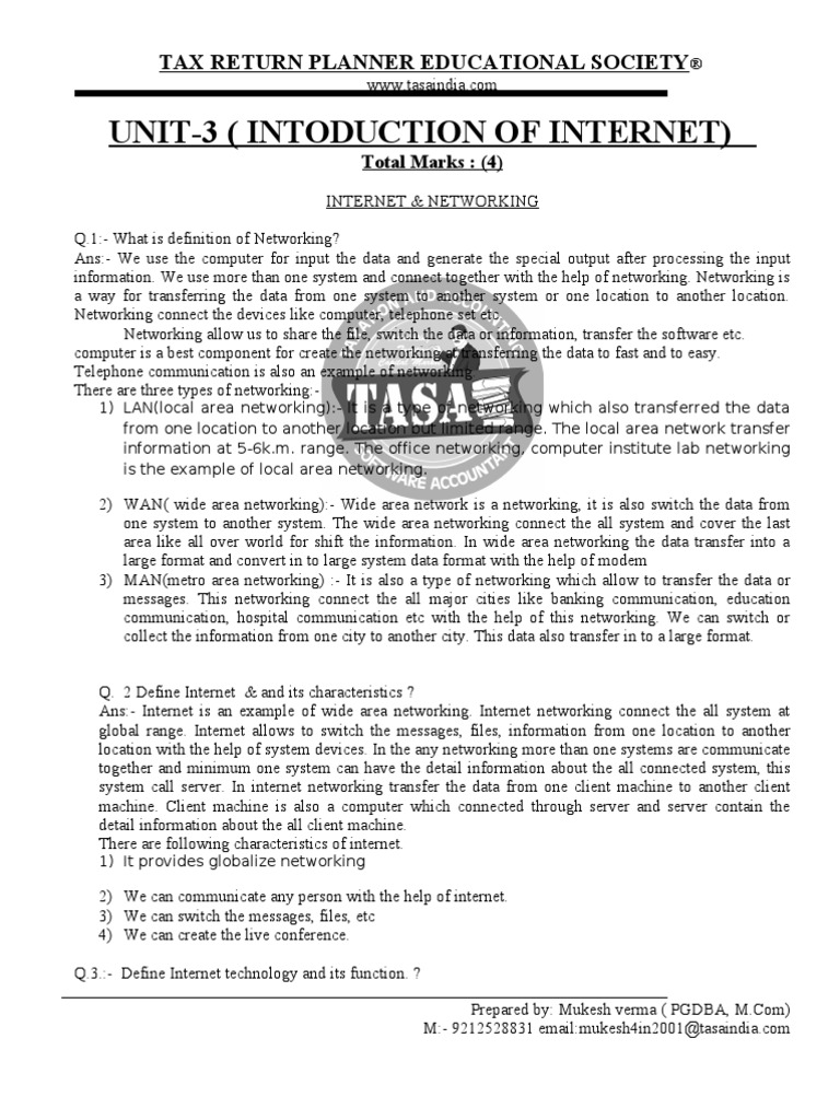 Unit 3 Introduction Of Internet Pdf Network Topology Computer Network