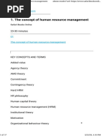 The Concept of Human Resource Management