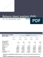 PNB Balance Sheet Analysis 2007-2011