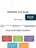 SINOPSIS 114 Surah. Fazrul Ismail. Akademi Sinergi PDF