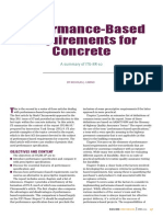 Performance-Based Requirements For Concrete: A Summary of iTG-8r-10