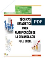 Técnicas Estadísticas para Planificación de La Demanda Con Full Excel